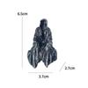 Black Robed Night Walker Ornaments Reaper Sitting Statue Black Clothes Mysterious Master Ornament