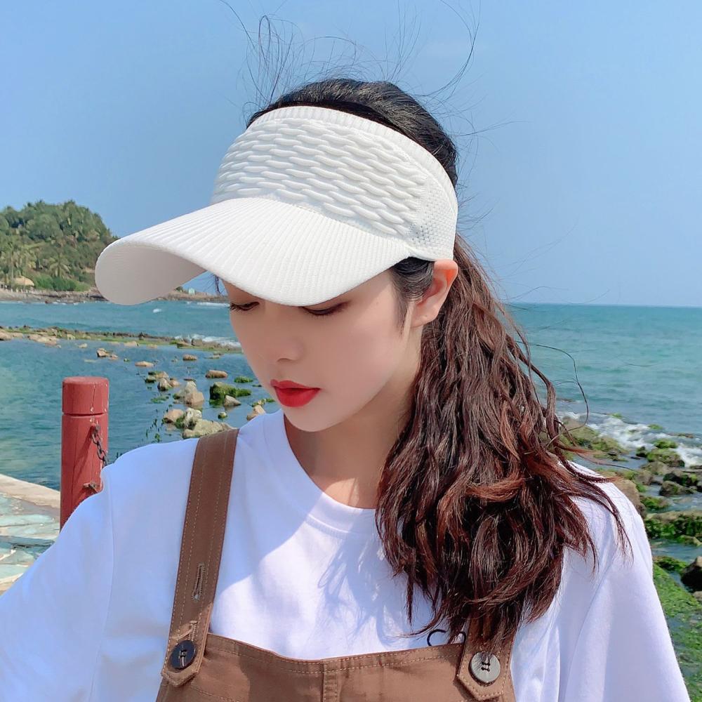 Sports Summer Women Travel Beach Empty Top Hat Visor Cap Sun Hat Baseball Hat