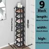 Folding Shoe Rack Portable Easy Assembly Doorway Corridor Narrow Style Shoe Cabinet Small Footprint Dormitory Organize Racks
