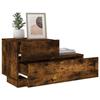 Table de chevet - Maison Exclusive - Chêne fumé - LED RVB - 70 x 36 x 40,5 cm
