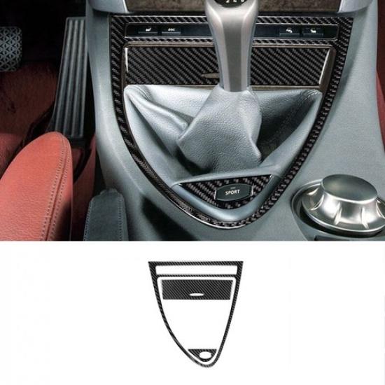 3 шт. Панель накладки на рычаг переключения передач МКПП из углеродного волокна для BMW 6 E63 E64