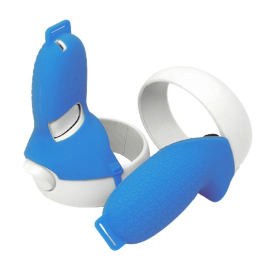 1 Pair Silicone Sleeve Protective Handle Cover for Oculus Quest 2 VR Glasses
