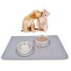 Dog Food Mat Pet Placemat Cat Bowl Pad Slip-resistant Silicone Pet Daily Feeder Waterproof Use N6O8