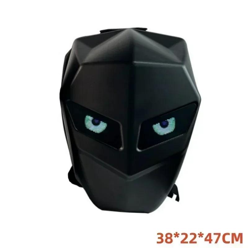 LED Light Motorcycle Tail Bag Multi-functional Durable Rear Motorcycle Seat Bag High Capacity Motorcycle Bag Rider Backpack