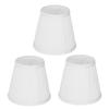 3PCS E14 ClipOn Cloth Lamp Shade Modern Fabric Lampshade Table Light Cover for Candle