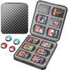 Game Card Case For Nintendo Switch Games,Protective Shell Switch Storage Bag with 4 Joy-Con Thumb Gaps
