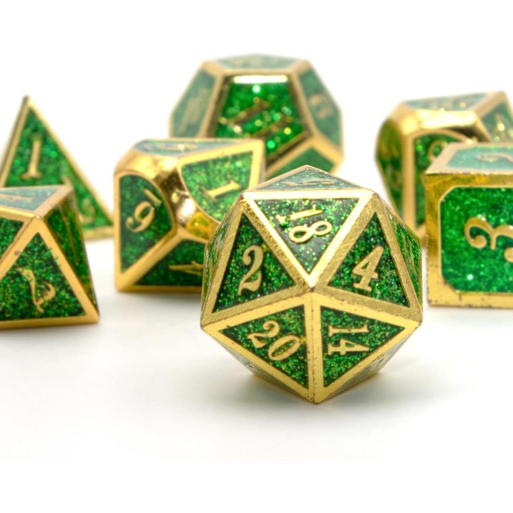 Набор кубиков DND, кубики Dungeons and Dragons с металлическими кубиками D20 Набор для D и D кубиков или ролевых игр MTG Настольные настольные игры, Shadowrun Pathfinder