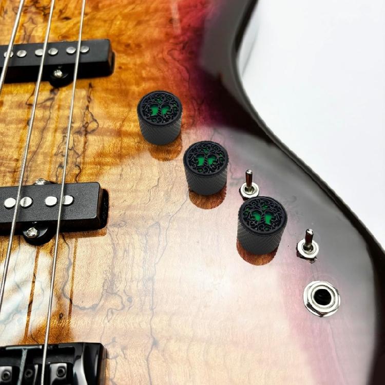 Tree Pattern Potentiometer Control Knob 6mm Shaft Hole Amplifier Knob Metal Electric Guitar Knobs Easy to Install