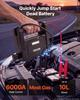 Jump Starter 6000A Peak Portable Car Battery Booster Jump Box 12V, for Up to Most Gas / 10.0L Diesel Engine, Power Bank, 3 Mode Emergency LED