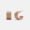 Signature Huggie Earrings Rose Gold Chalk