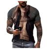 New Trend Sexy Beauty Yoga Figure Men's T-shirt 3d Hd Digital Print Hip Hop O-neck Short Sleeve High-quality Quick-drying Shirt