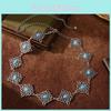 Traditional Chinese Knot Waist Chain With Metal Carving And Turquoise For Special Occasions