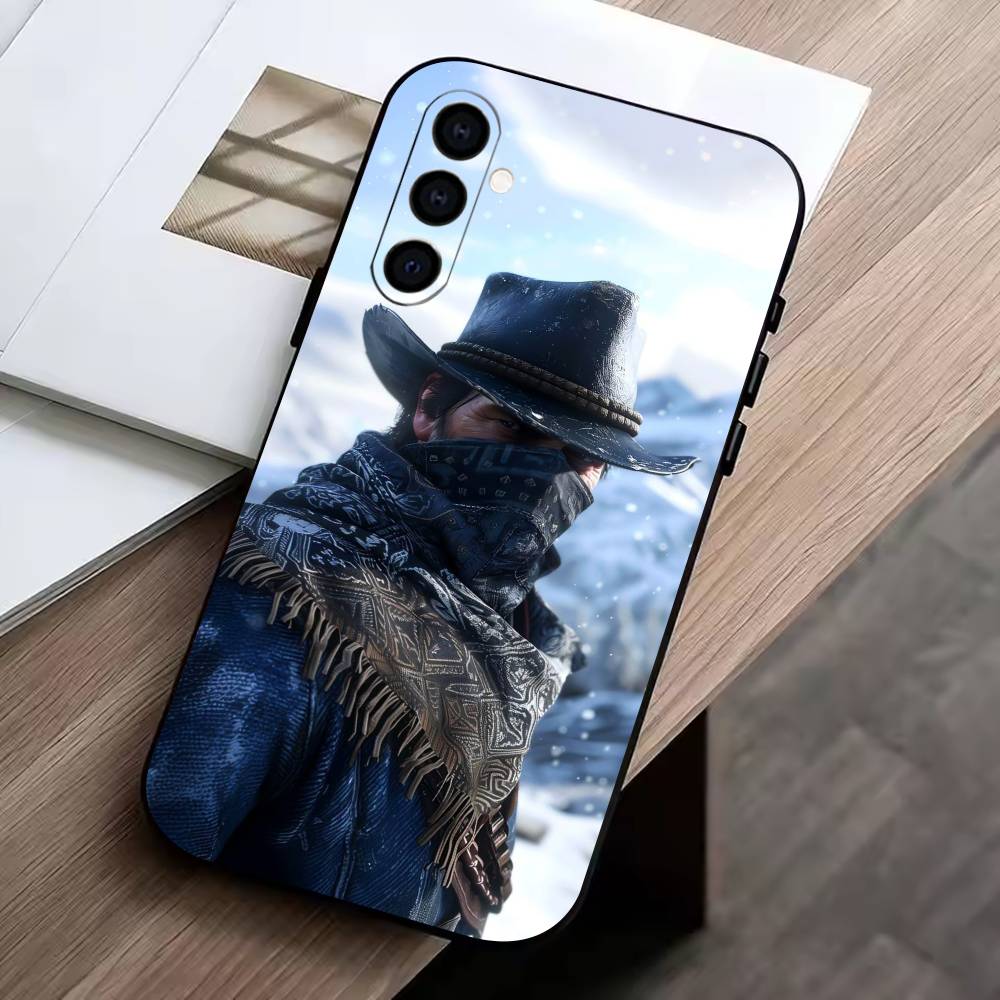 RDR2-Артур Морган Чехол для телефона для Samsung Galaxy A73, A72, A71, A70, A53, A52, A51, Мягкий силиконовый черный чехол