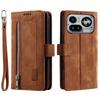 Wallet Case for Phone - Leather/PU, Brown, With Card Holder