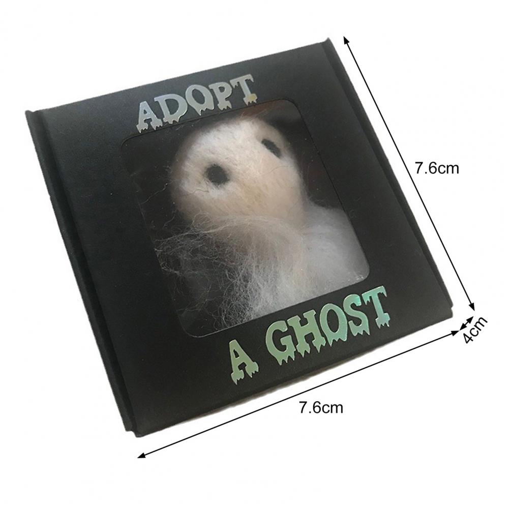 2025 Adopt A Ghost Cute Ghost Doll Spooky Card Box Gift Plush Felt Ghost Realistic Halloween Decorative Gift Box