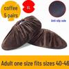 Washable Non-Slip Velvet Shoe Covers for Adults & Students - Ideal for Household & Computer Classes