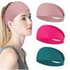 3Pcs/Lot Casual Solid Color Yoga Headband for Women Super Elasticity Man's Sports Fitness Anti Sweat Headscarf Hairband Set