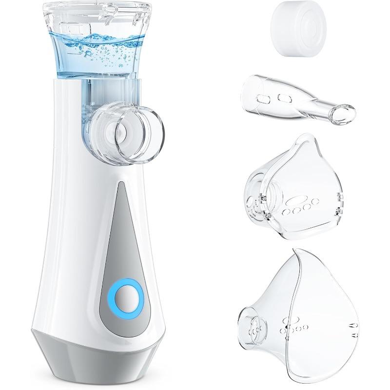 Ультратихий ингалятор для взрослых, детей, размер частиц 1-5 мкм, регулируемое распыление, перезаряжаемый ингалятор