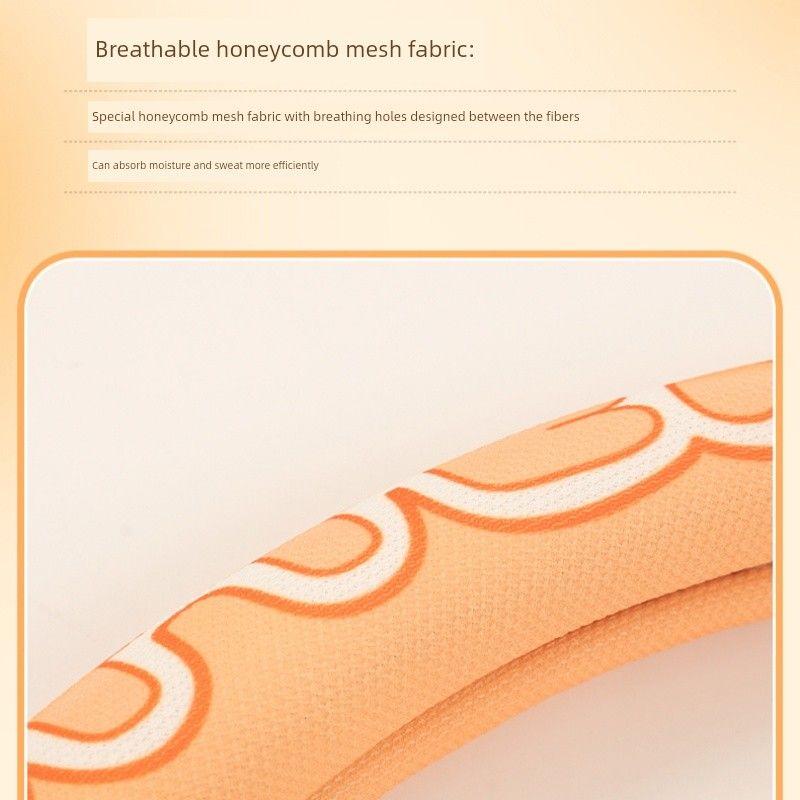 New Car Steering Wheel Cover, Suitable for All Seasons, Cute, New High-End, Breathable, Sweat-Absorbent, Women's Style, High-End Feel, D-Type Car