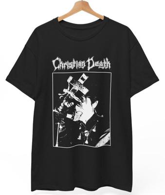 Футболка Christian Death, Хлопковая черная футболка, Унисекс футболка