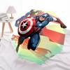 1pc Captain America, Shield Automatic Folding Umbrella - Sturdy 8-Rib Polyester Canopy,Sun-Defying Travel Companion yy251023142
