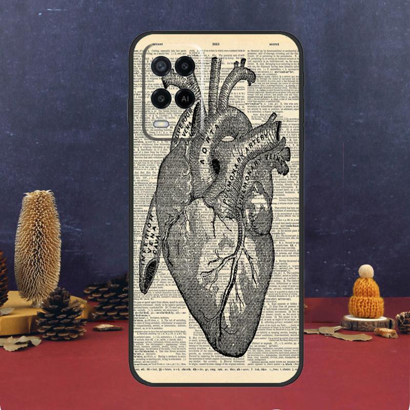 Anatomical Heart Anatomy For OPPO A54S A74 A94 A58 A78 A98 A16 A76 A96 A15 A17 A77 A5 A9 A52 A72 A79 A53S A57S Case