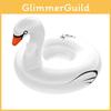 Fashionable Adult Swan Underarm Swim Ring 120cm Inflatable Water Lounger Wholesale