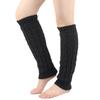 Black Knitting Leg Warmers Japanese Velvet Yarn Sock Covers Warm Pile Socks Women Leg Guards and Foot Warmers