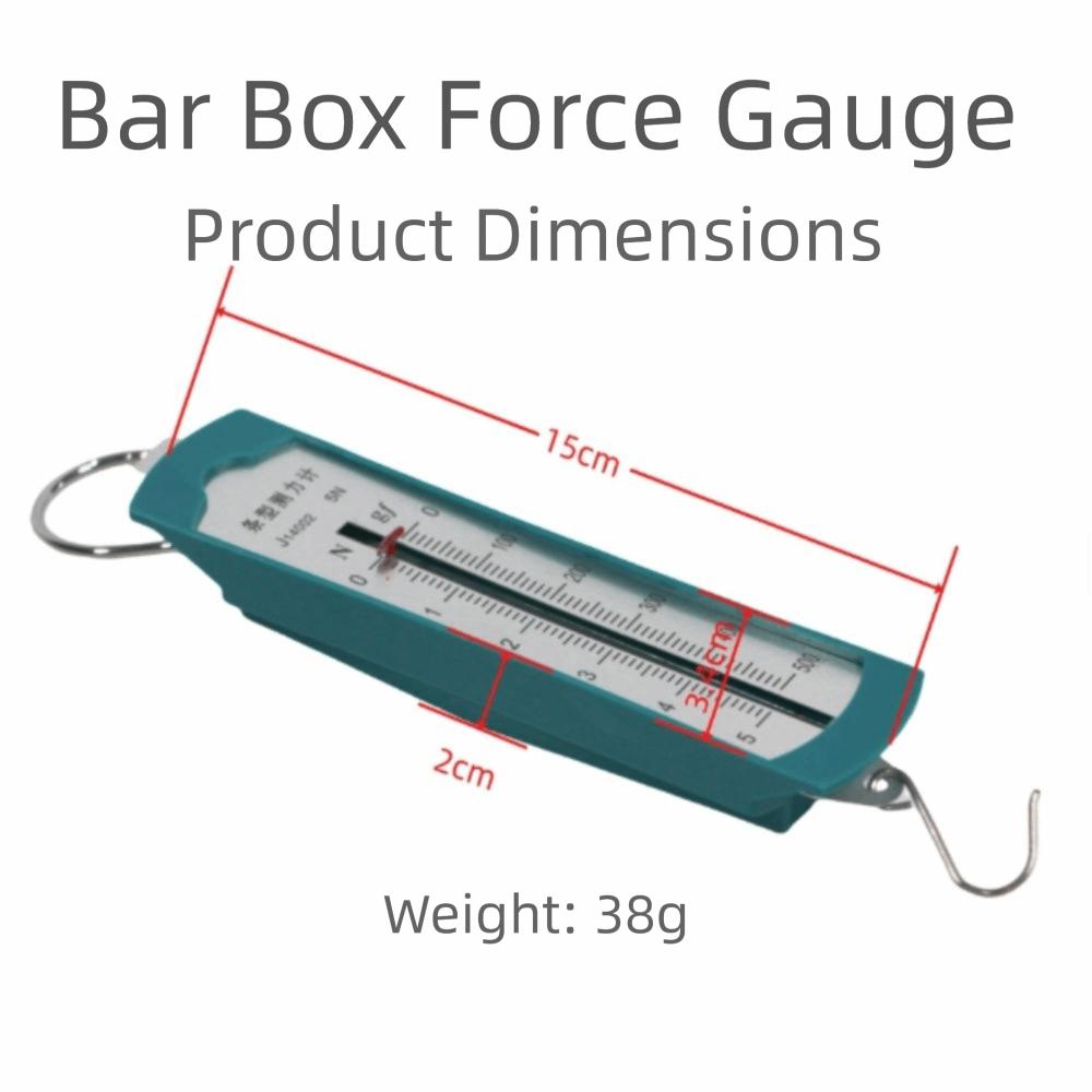 4pcs Metal Spring Bar Force Meter Rectangular Shape Spring Balance Lab Force Gauge Lab Testing