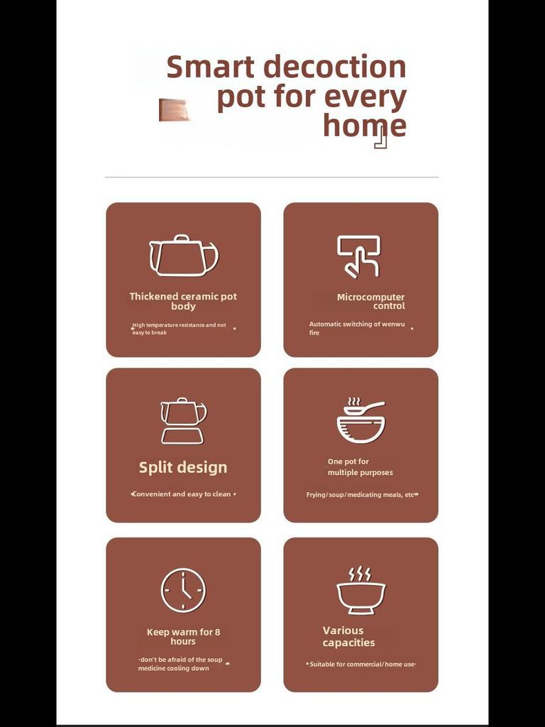 Электрический керамический чайник большой емкости 110 В - автоматический чайник для здоровья китайской медицины