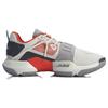 Баскетбольные кроссовки Li Ning Wowtr с амортизацией, нескользящие, износостойкие, низкие, мужские, белые, серые ABBQ003-4
