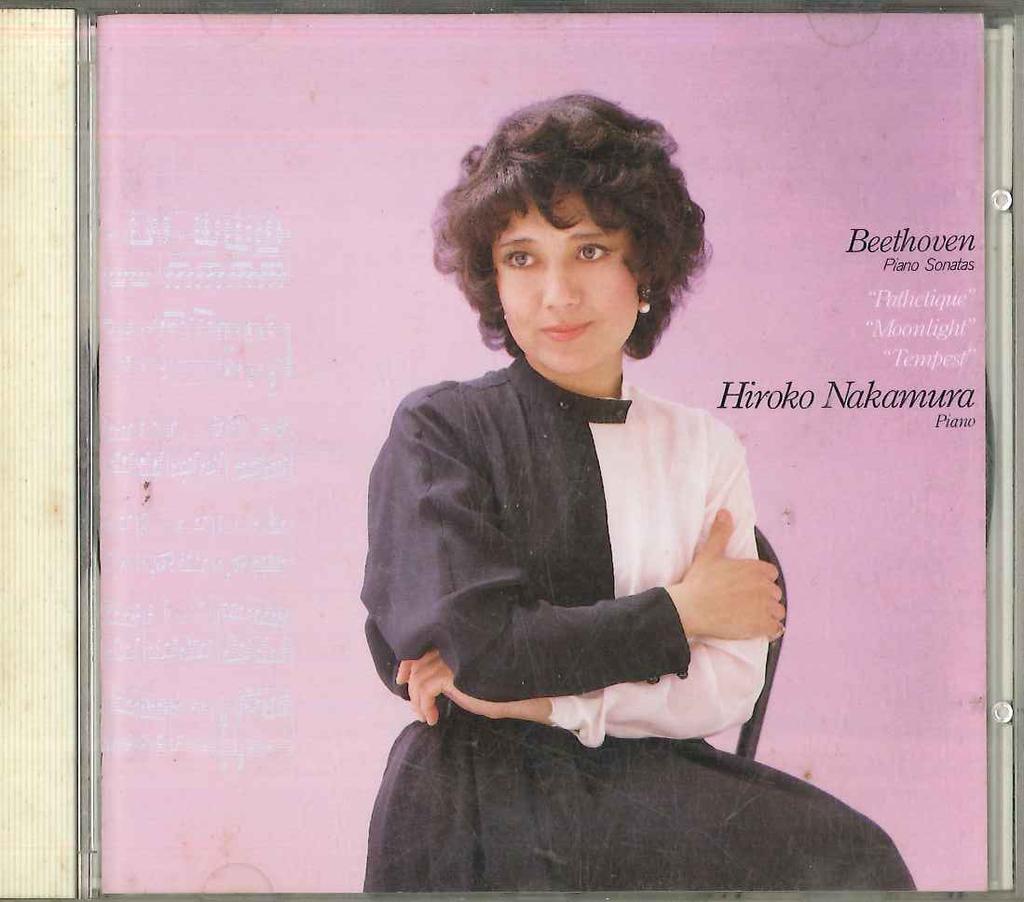CD HIROKO NAKAMURA - Pathetique , Moonlight ,tempest 32DC650 SONY Japan Classical Used