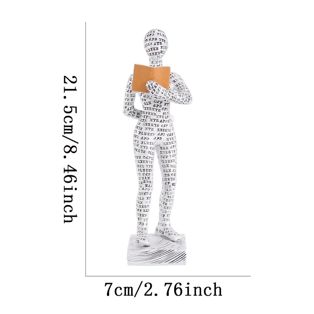 D5 Европейская Легкая Роскошь Абстрактный Читающий Персонаж Украшение Буквы Читающее Украшение Украшение для Дома Алфавит Читающее Украшение