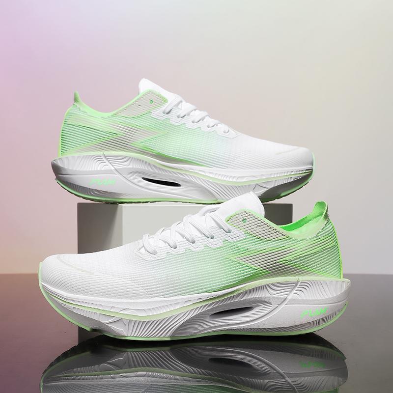 2025 New Running Shoes Carbon Board Marathon Men Sports Breathable Lightweight Women's Comfortable Athletic Nonskid Sneakers