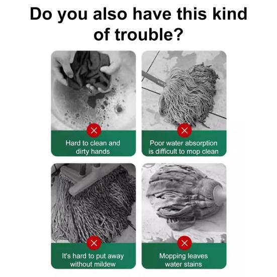 Швабра Yousheng 2-в-1 с функцией сушки с вращающимися на 360 градусов головками из ультратонкого микроволокна, вертикальная швабра для хранения, настенная швабра для мытья полов