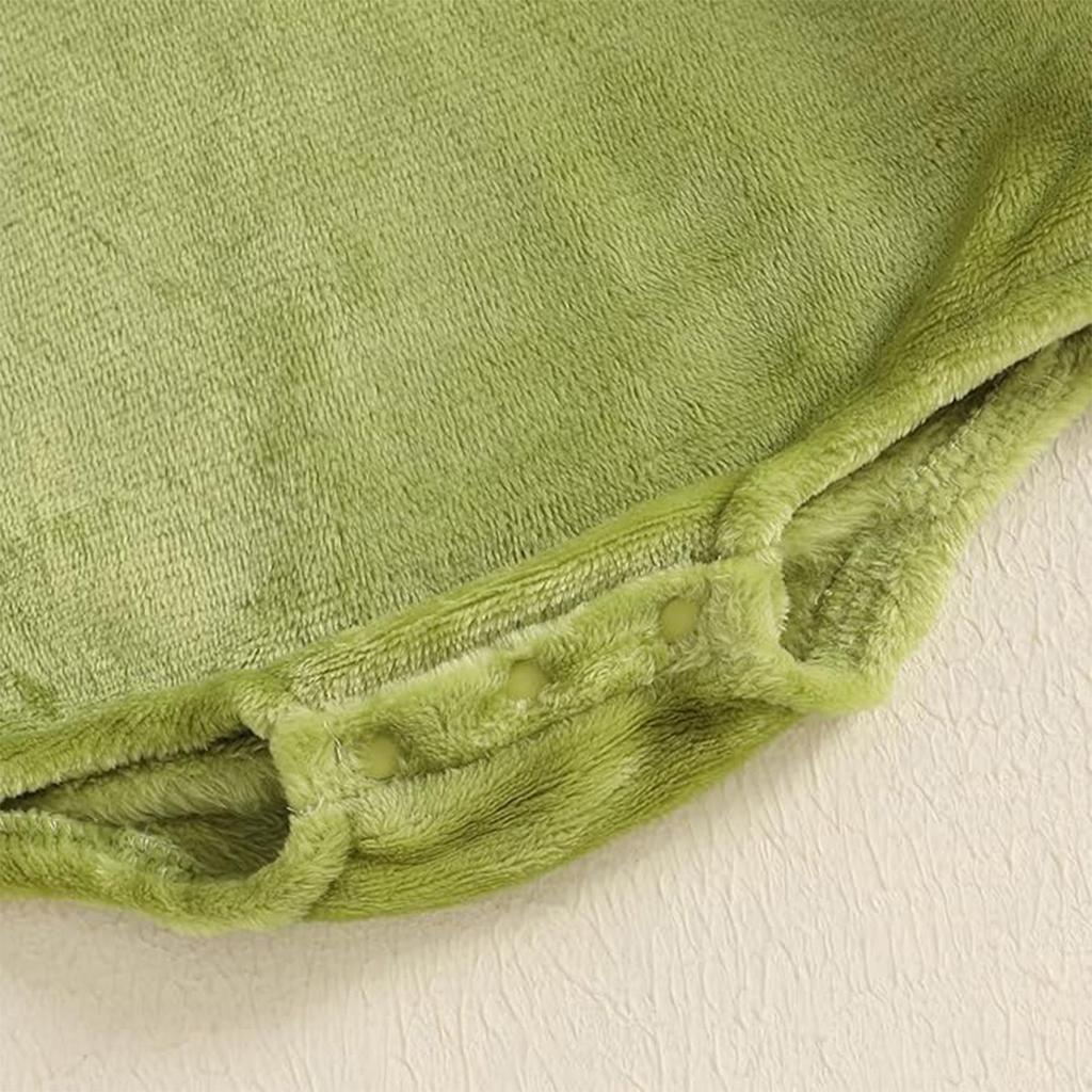 Детский комбинезон с капюшоном для новорожденных, симпатичная однотонная трикотажная толстовка из полиэстера для рождественской толстовки с капюшоном