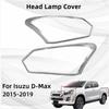 Накладка на фару для Isuzu D-Max Dmax 2015 2016 2017 2018 2019 АБС-пластик Автомобильные наклейки Компоненты Декоративная отделка Вставной стиль