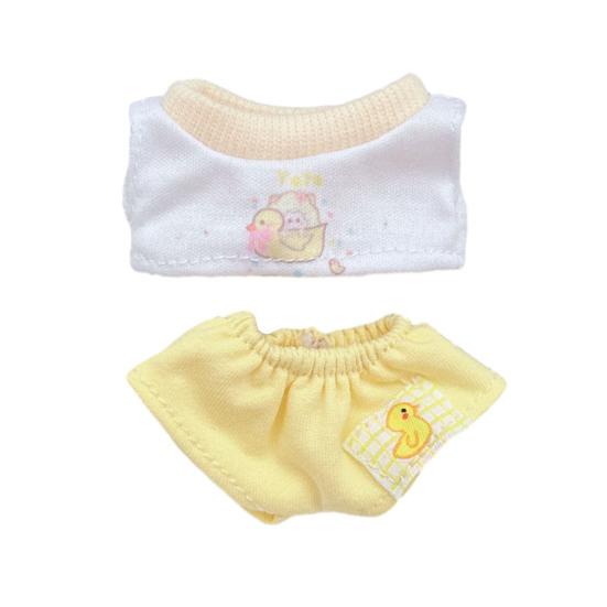 Набор одежды для куклы Футболка и шорты для 17-сантиметровых кукол La Bubu Ручная работа Стильный наряд Одежда для куклы Подарок для коллекционеров кукол