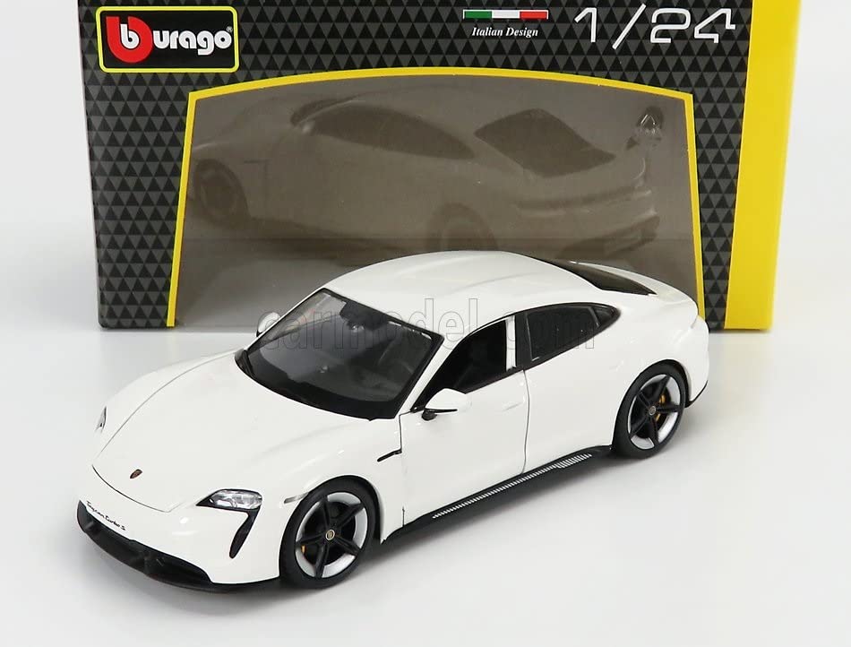 BURAGO Porsche Taycan Miniature Car 1/24 TAYCAN 2019 (CARRARA WHITE)