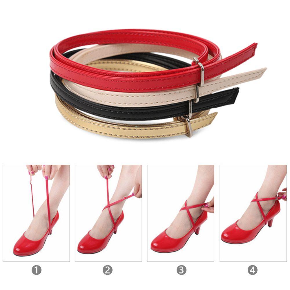 Каблуки Держатель Шнурок для обуви Завязка Пучок Шнурок Ремешок на щиколотку Ремень для обуви Шнурок из ПУ кожи Противоскользящие ремешки