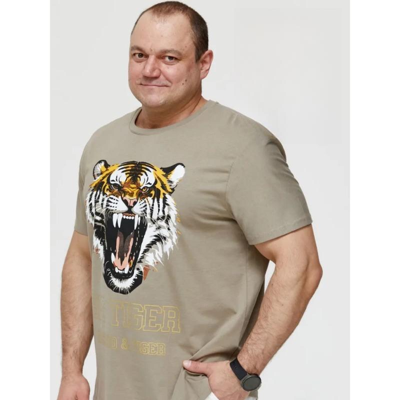 Летний топ с круглым вырезом и 3D-принтом с животным узором, модная повседневная мужская футболка с коротким рукавом