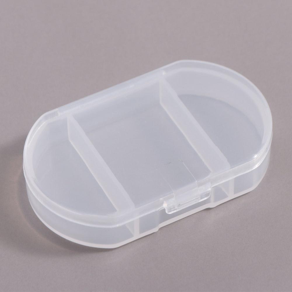 Three Compartments Small Medicine Box Moisture-proof Travel Medicine Organizer Pill Case Travel
