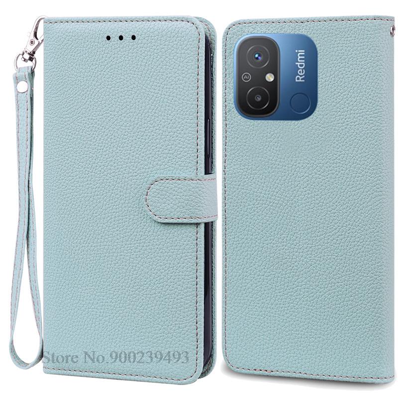 Чехол для Redmi 12C Мягкий силиконовый кожаный чехол-книжка для кошелька для Xiaomi Redmi 12C Чехол для телефона Redmi12C Redmi 12 C Fundas Coque