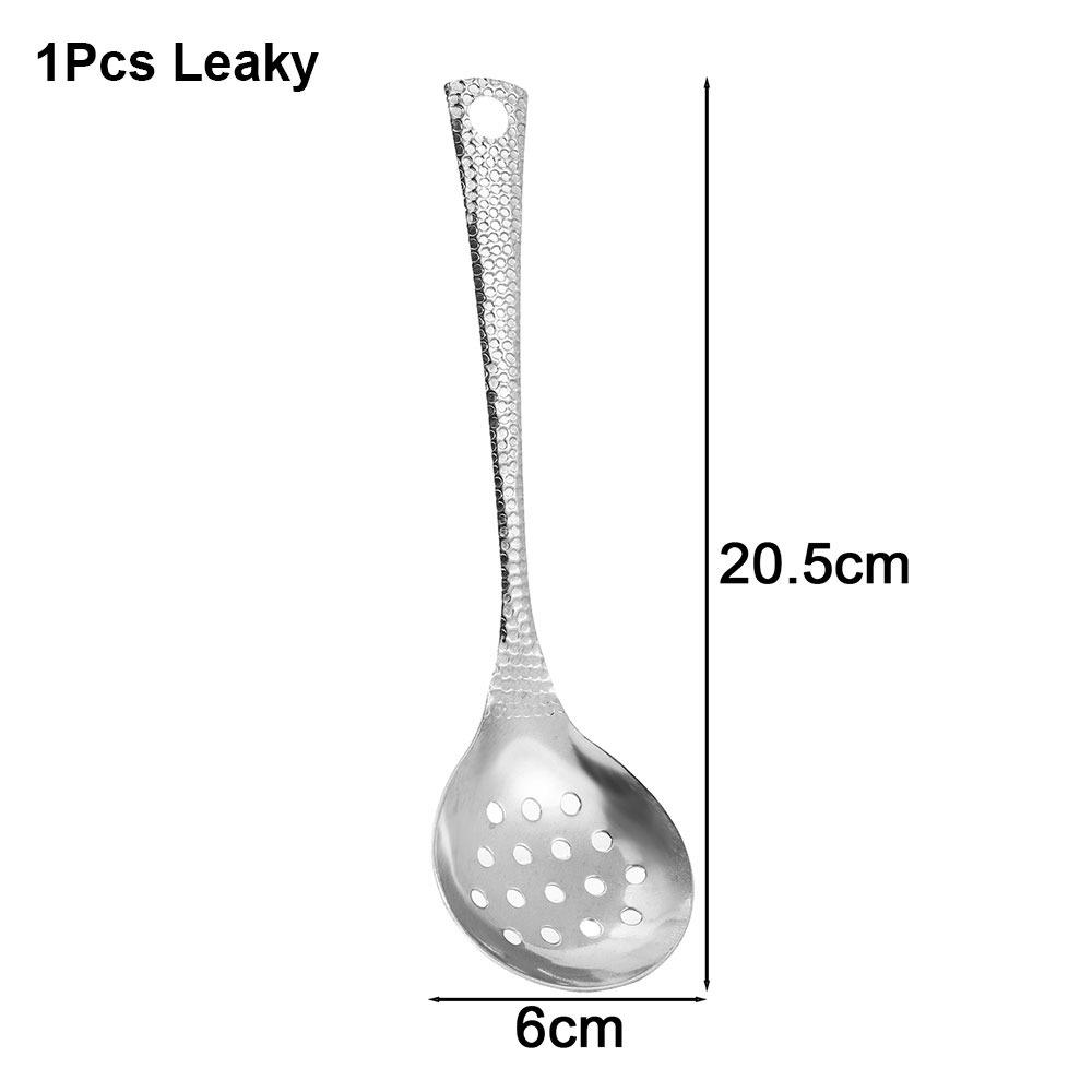 1/2Pcs Stainless Steel Soup Scoop 20cm Cooking Gadget  for Hot Pot Restaurant Eating