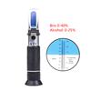 Handheld ATC Refractometer Alcohol 0-25% 0-40% Brix Sugar Grape Juice Concentration Meter