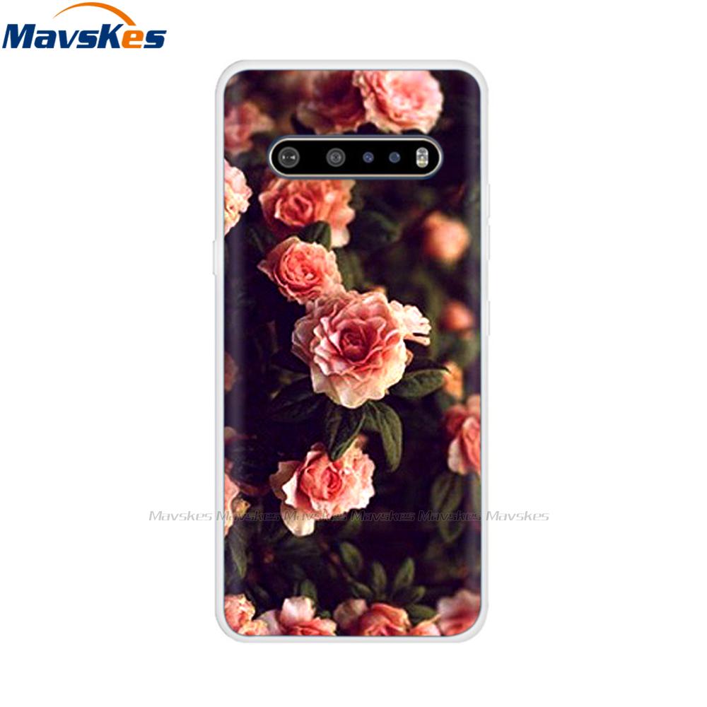Силиконовый чехол для LG V60 ThinQ 5G, чехол, мягкая ТПУ задняя крышка, чехол для телефона с печатью для LG V60 V50 ThinQ 5G, чехол, Fundas, бампер