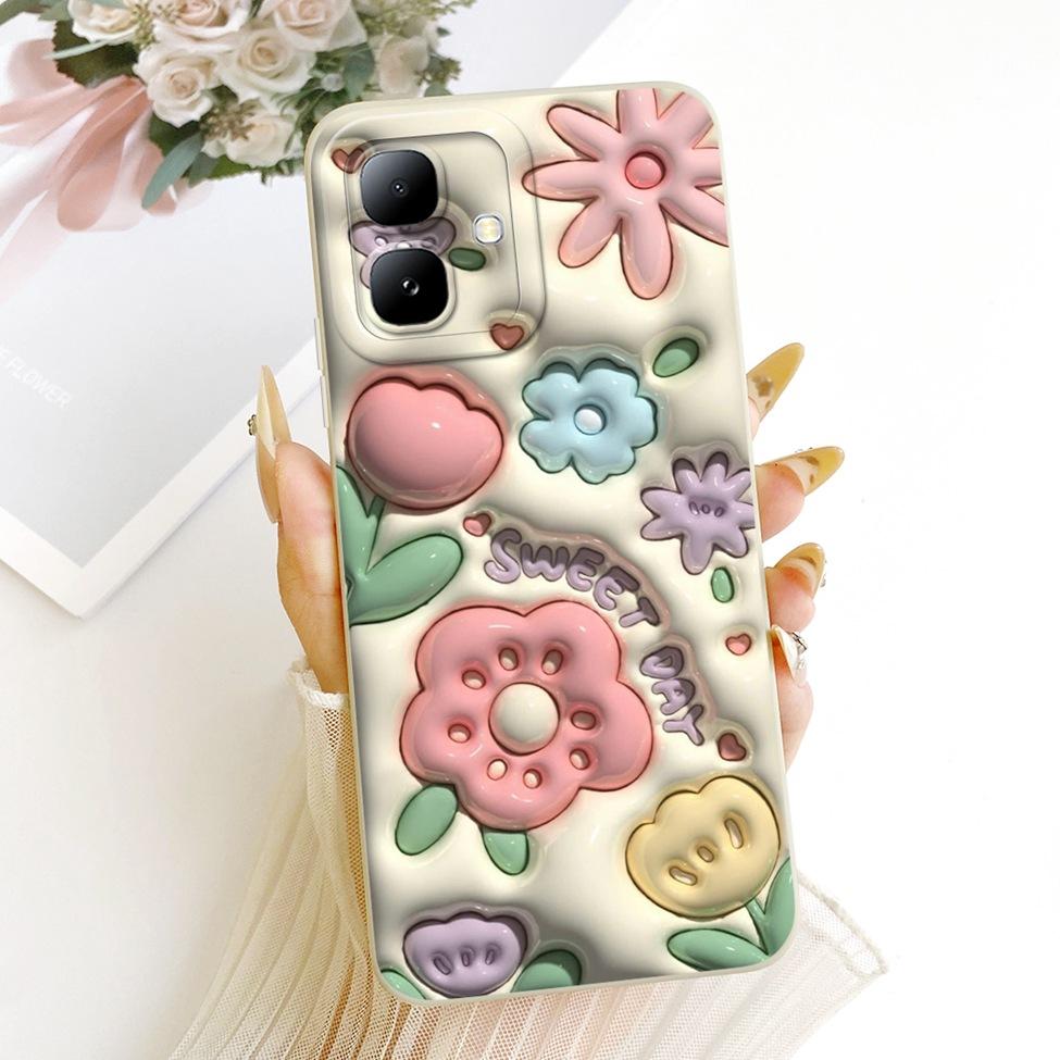 Чехол для телефона Infinix Smart20 X6840 X6840B Чехол для Infinix Smart 20 Роскошный Модный Милый Мультяшный Забавный Расписной Силиконовый Корпус