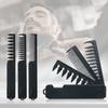 3-In-1 Folding Hair Comb Wide Fine Tooth Multi-functional Styling Comb with Ergonomic Handle Portable Travel Pocket Comb Men Mustache Beard Comb