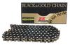 EK Motorcycle Chain 148L MLJ QX Ring Seal 525SR-X2 Black/Gold (Caulking Joint)