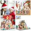 Magnetic Holiday Cookie House Toy with Magnetic Tiles Christmas Building Blocks  Kids